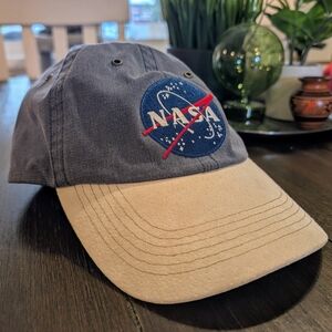 Cameo Blue and Tan Hat with Iconic Logo